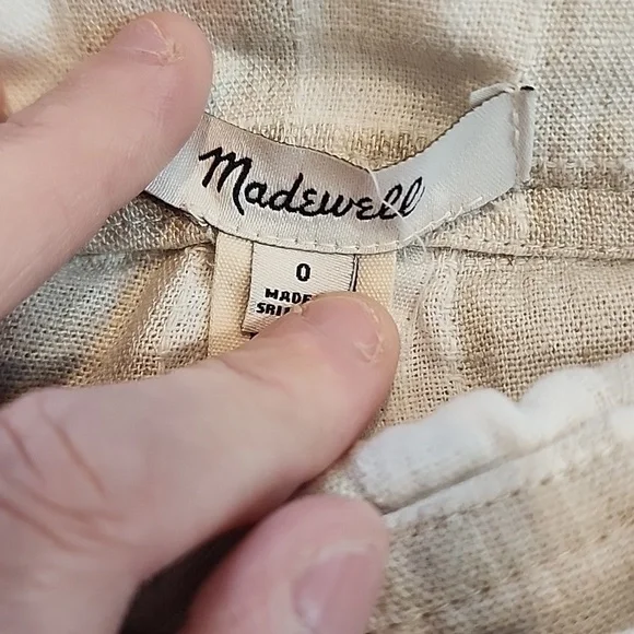 Plaid Button-Front Skirt in Cream - Picture 2 of 3